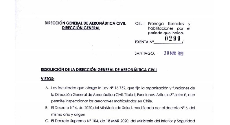 En este momento estás viendo COVID-19: Extensión de licencias y habilitaciones