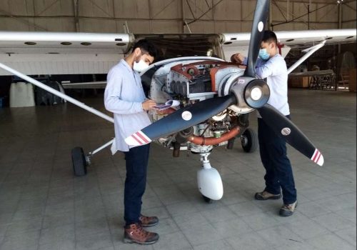 Área de Mantenimiento del Club Aéreo de Santiago fue Certificada por la DGAC