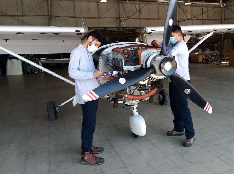 En este momento estás viendo Área de Mantenimiento del Club Aéreo de Santiago fue Certificada por la DGAC