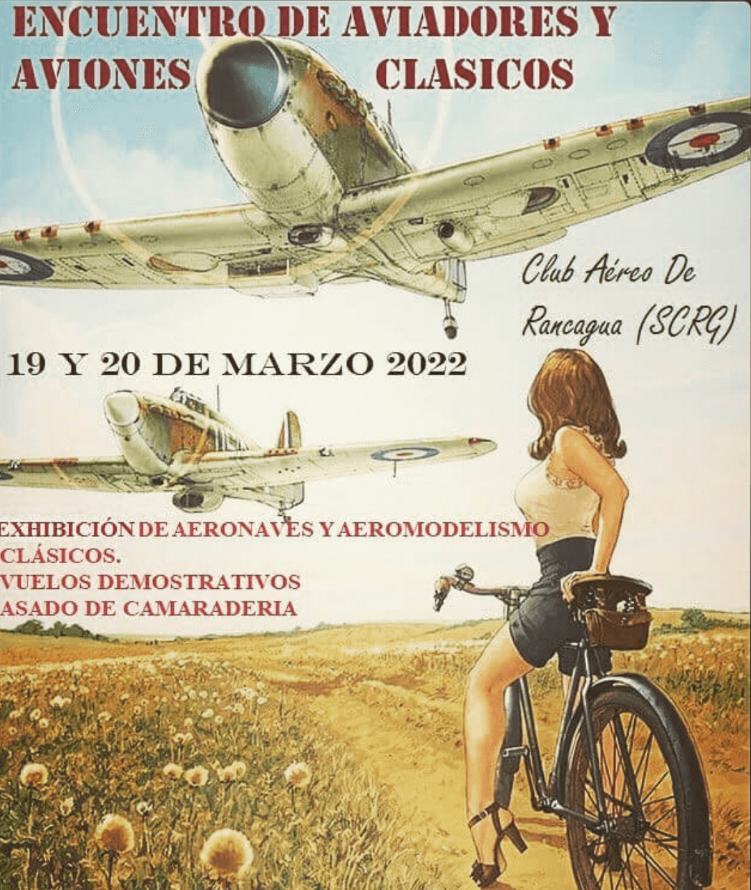 En este momento estás viendo Invitación a la 1º Versión del Encuentro de Aviadores y Aviones Clásicos en Rancagua