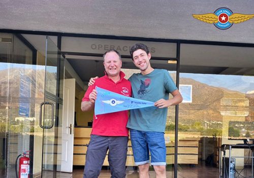 Primer vuelo solo alumno Eduardo Vergara