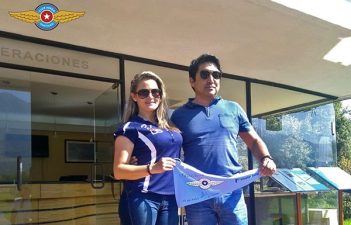 Primer vuelo sola alumna Agnes Ueberrhein