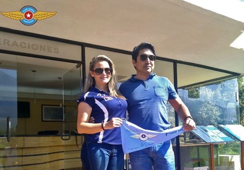 Primer vuelo sola alumna Agnes Ueberrhein