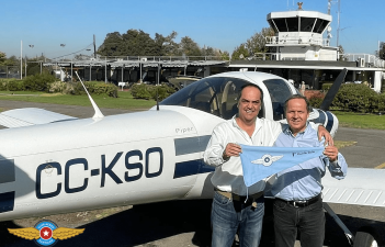 Primer vuelo solo alumno Carlos Alberto Rodríguez Sangüesa