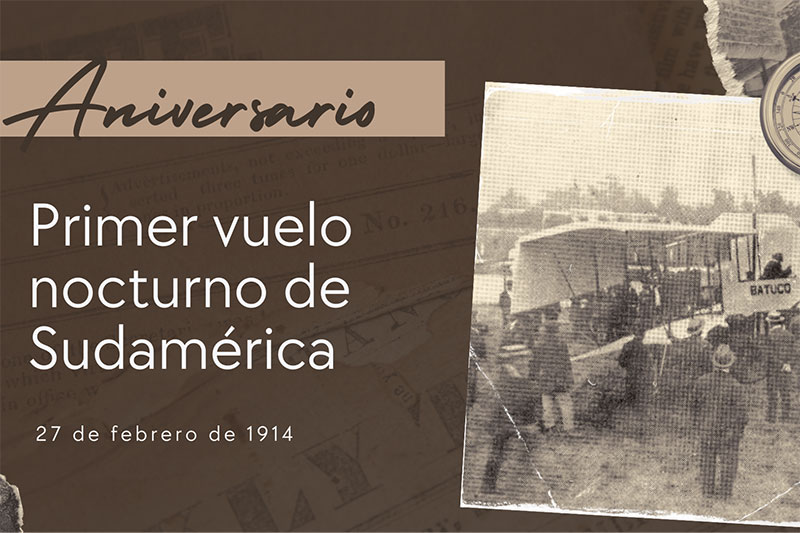 En este momento estás viendo Primer vuelo nocturno de Sudamérica