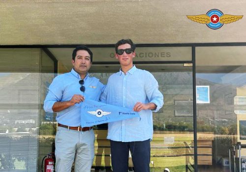 Primer vuelo solo alumno Samuel Tagle Ruiz-Tagle