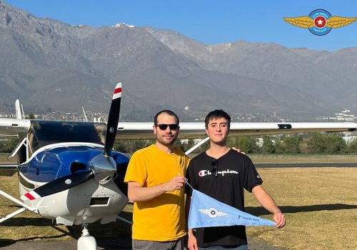 Primer vuelo solo alumno José Ignacio Tapia