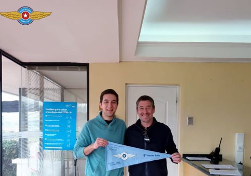 Primer vuelo solo alumno Sebastián Andrés Trench Fernández