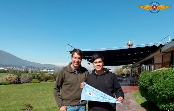 Primer vuelo solo alumno Daniel Pérez Allende