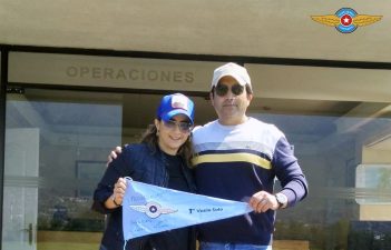 Primer vuelo solo alumna Mirella Zúñiga