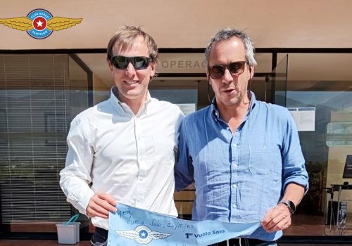 Primer vuelo solo alumno Cristóbal Grez Ahrens