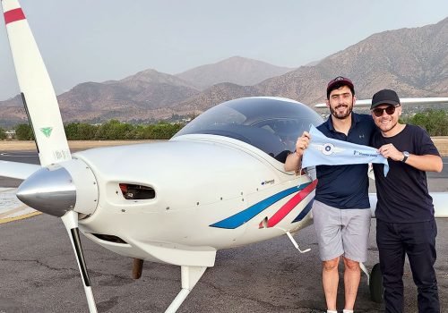 Primer vuelo solo alumno Sebastián Moral Martínez