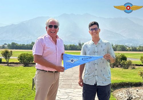 Primer vuelo solo alumno Daniel Lara Tarrés