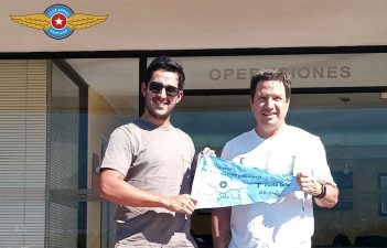 Primer vuelo solo alumno Mauricio Riveros