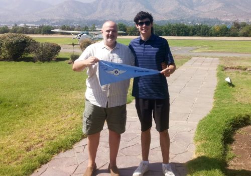 Primer vuelo solo alumno Cristóbal Moral Martínez