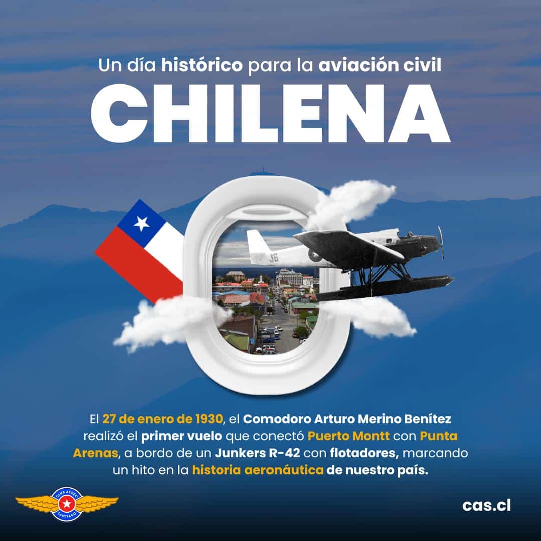 En este momento estás viendo 27 de enero: Un día histórico para la aviación civil chilena
